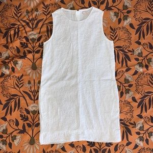 Gap White Floral Eyelet Dress w Pockets Size S